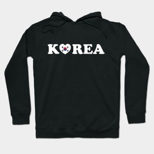 Korea Love Heart Flag Hoodie